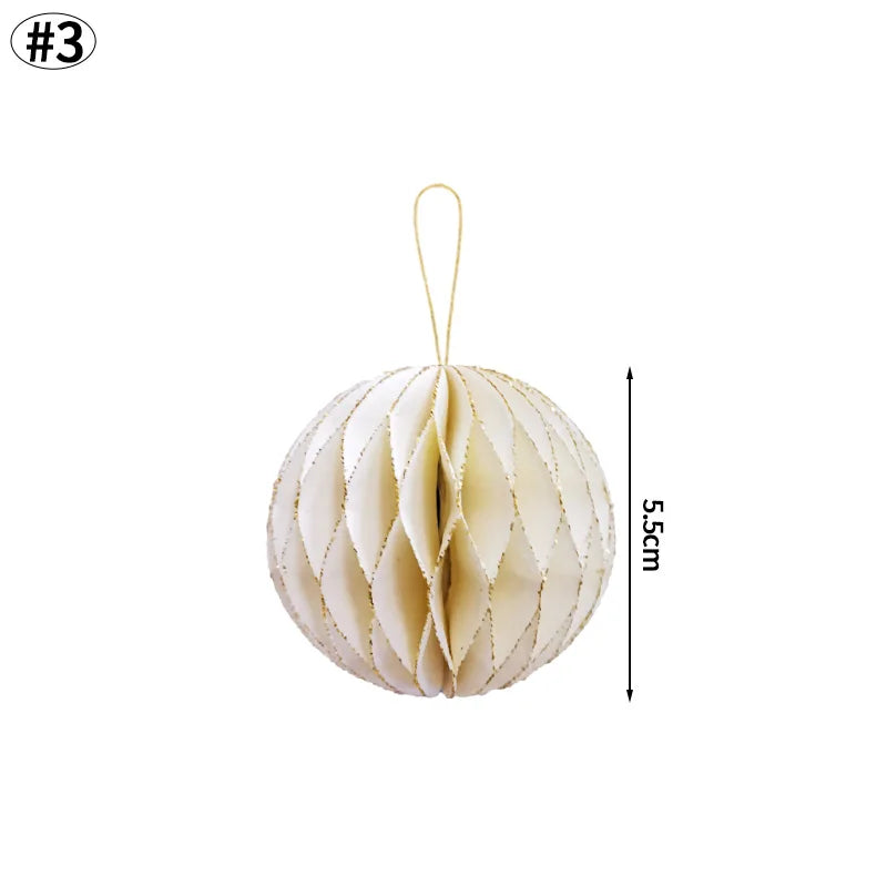 Árvores de Natal de papel, Árvore de papel de favo de mel de Natal Enfeite de árvore papel