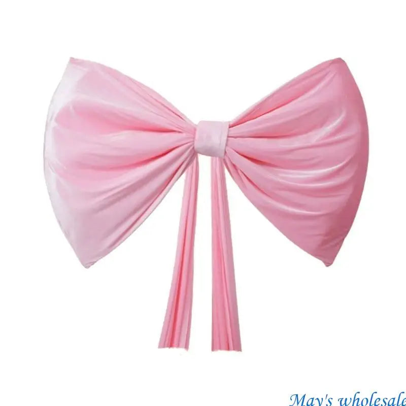 Laço decoração de shopping arcos de pelúcia vermelhos grandes Borgonha decoração