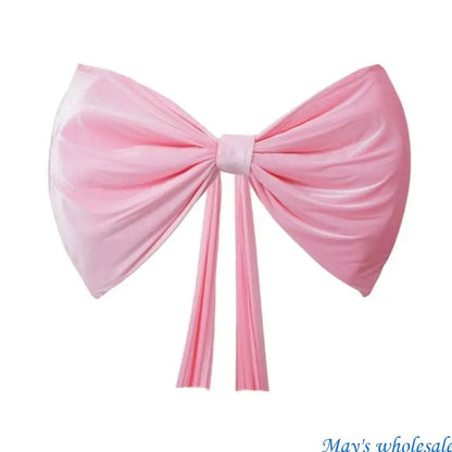 Laço decoração de shopping arcos de pelúcia vermelhos grandes Borgonha decoração