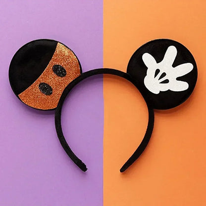Tiaras Acessórios Disney Conjunto de 1 tiaras com orelhas rato para o Halloween, lantejoulas
