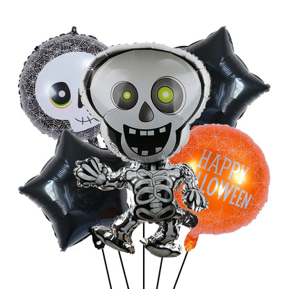 Decoração de balões de Halloween | Decoração de balão de aranha de abóbora Halloween