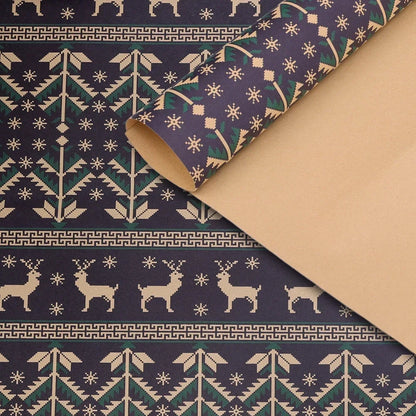 Papel Kraft de Elementos de Natal/de Embrulho de Caixa de Presente Suprimentos Festas