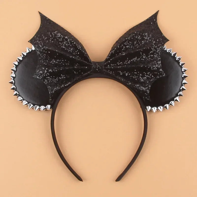 Tiaras Acessórios Disney Conjunto de 1 tiaras com orelhas rato para o Halloween, lantejoulas