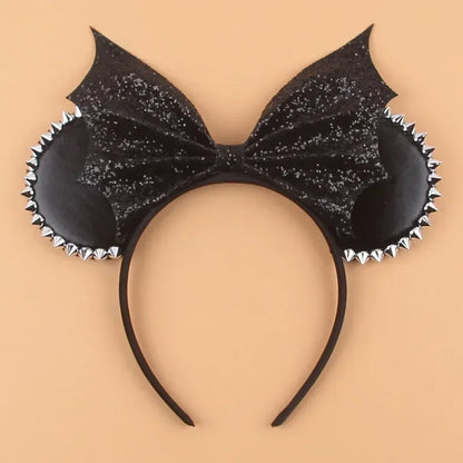 Tiaras Acessórios Disney Conjunto de 1 tiaras com orelhas rato para o Halloween, lantejoulas