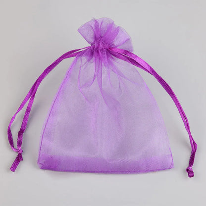 Sacolinhas Grande Organza Saco De Organza Branco 15x20cm - Pacote 50 Gala, Multicor