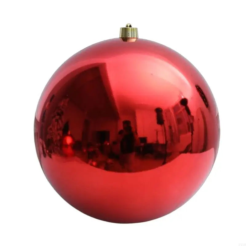 Bola de Natal Gigante Shopping 1 Peça de 25/30/40cm Grande Brilhante Bola Natal Vermelho