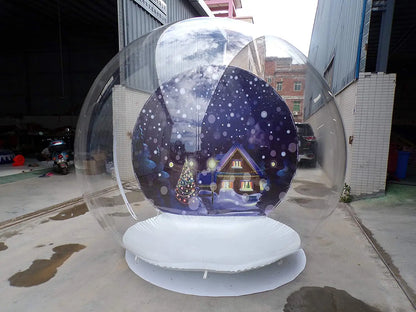 Bola de Natal Inflável de Dimensões 3m*4m*5m Bola Gigante de Natal Decorada em PVC