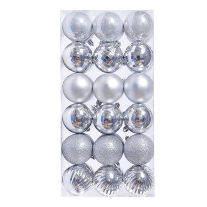 Bola de Natal 17.5cm*8.5cm*6cm Pacote 36 Enfeites Natal Decorações Bola Inquebráveis