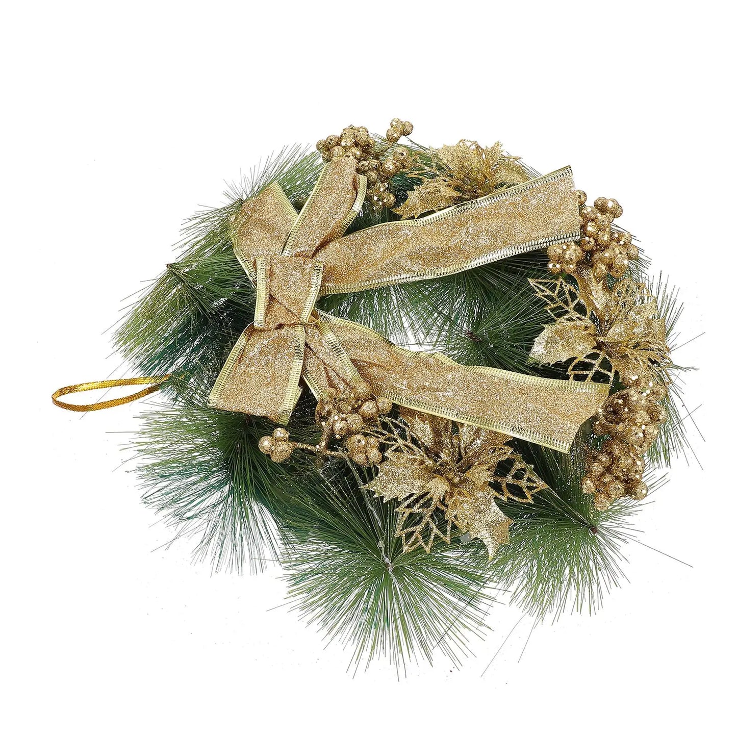 Belas Guirlanda de vime guirlanda natal para porta ano totalmente artesanal celebração