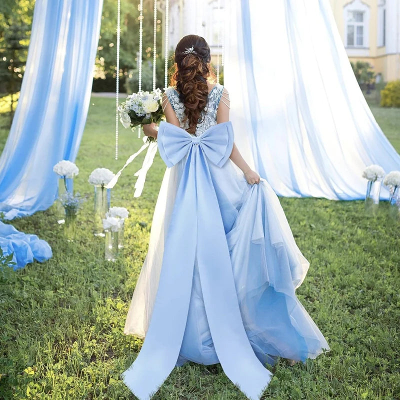 Decoração de laço gigante de casamento, laços grandes, decoração de parede de quarto