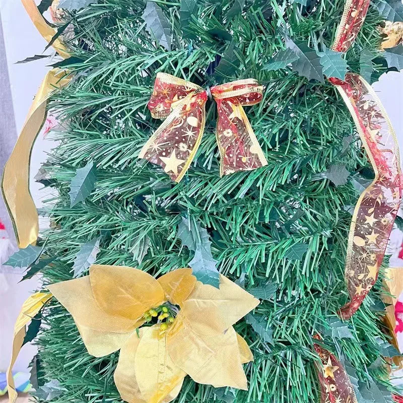 Árvore de Natal Premium Com Enfeites e Pisca Pisca de 1.8m/47 Polegadas 400 Galhos