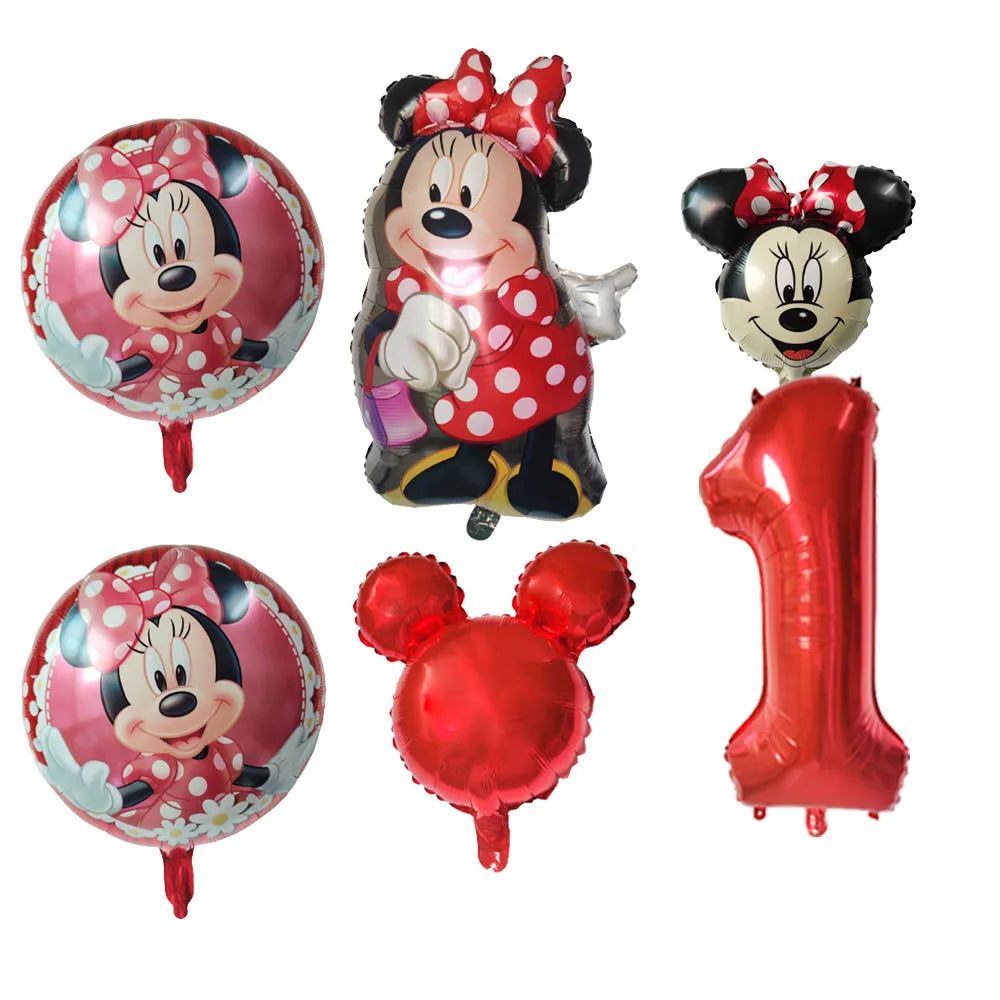 Disney Minnie Mouse Balão de alumínio redondo - (45,7 cm) 1 peça - decoração