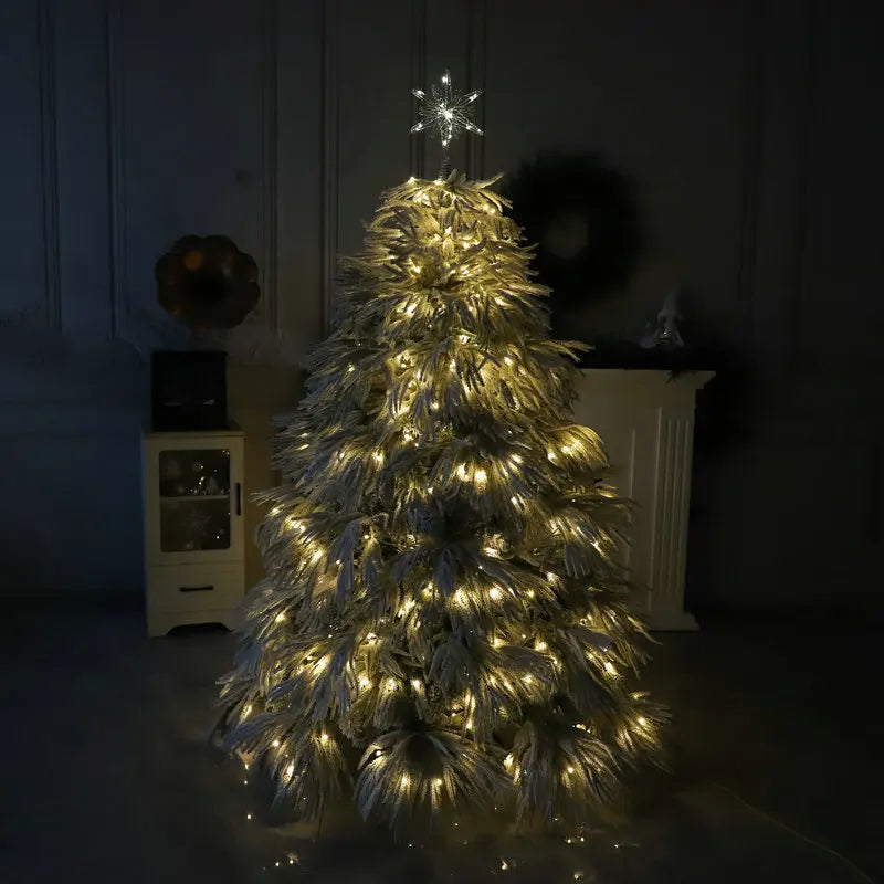 Árvore de Natal Artificial Mini Árvore Natal Branca com Luzes Quentes Decorações Natal