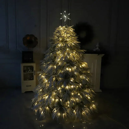 Árvore de Natal Artificial Mini Árvore Natal Branca com Luzes Quentes Decorações Natal
