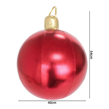 Bola de Natal Gigante Inflável para Decoração, Natalinas Coloridas Cenários Fotográficos