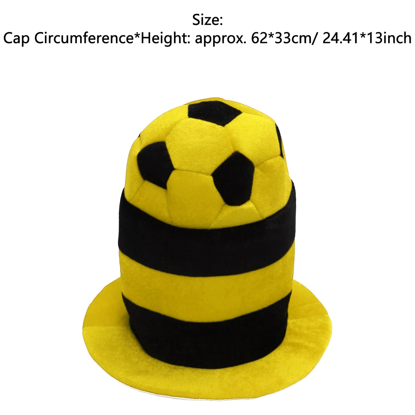 Chapéu Bola e Bandeira Brasil Copa do Mundo 62*33cm / 24.41*13 Pol.