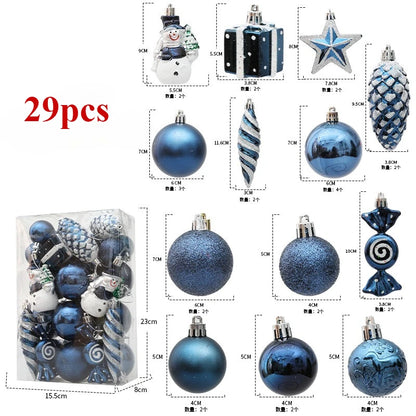 Bolas de natal Enfeites de Natal colorido inquebráveis, 50 peças, plástico, pendurar, Natal