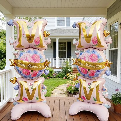 Balão de chão para o Dia das Mães - 2 unidades grandes de 112 cm x 39 cm, decoração