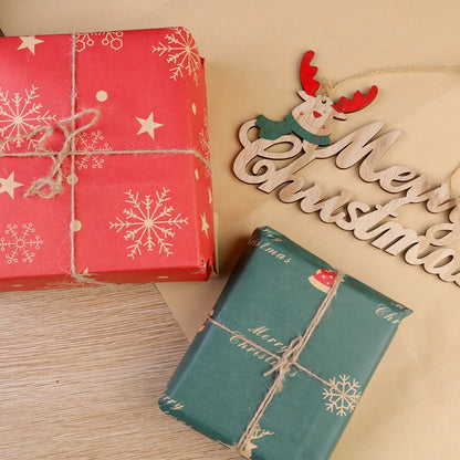Papel Kraft de Elementos de Natal/de Embrulho de Caixa de Presente Suprimentos Festas