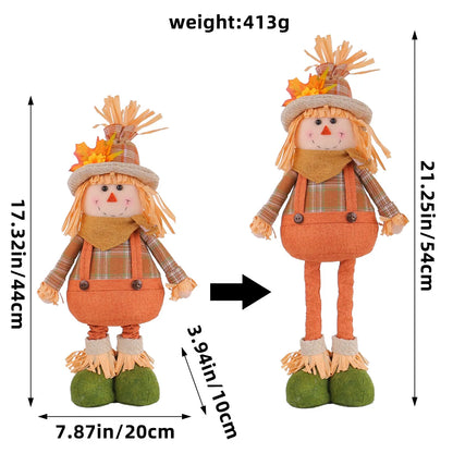 Bonecos Espantalho Gnomo Homem Pé Comprido Espantalho 50cm palha junino decorativo
