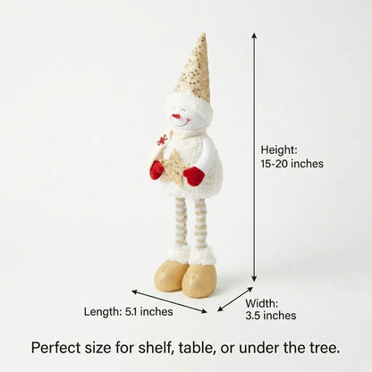 Boneco de Natal Genérica Estatueta Decoração de Natal Retrátil Novidade Esticável