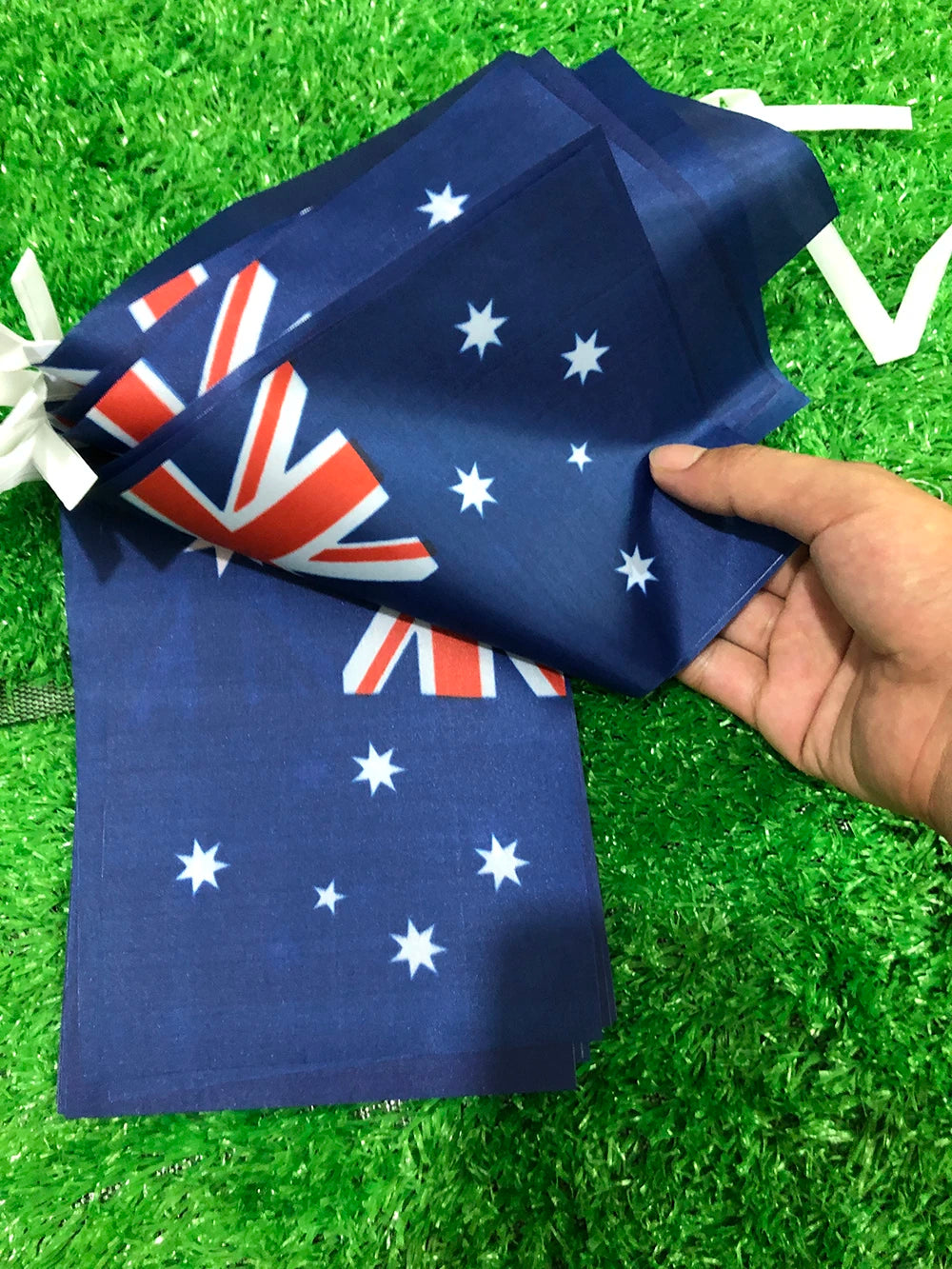 Bandeirinhas Copa do Mundo Cordão de bandeira da Austrália, 50 peças, faixa australiana