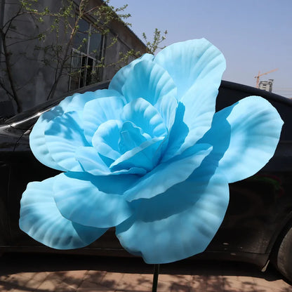 Simulação Peônia Flor , Foto Adereços Janela Exibição Artificial e Gigante 50cm Flores