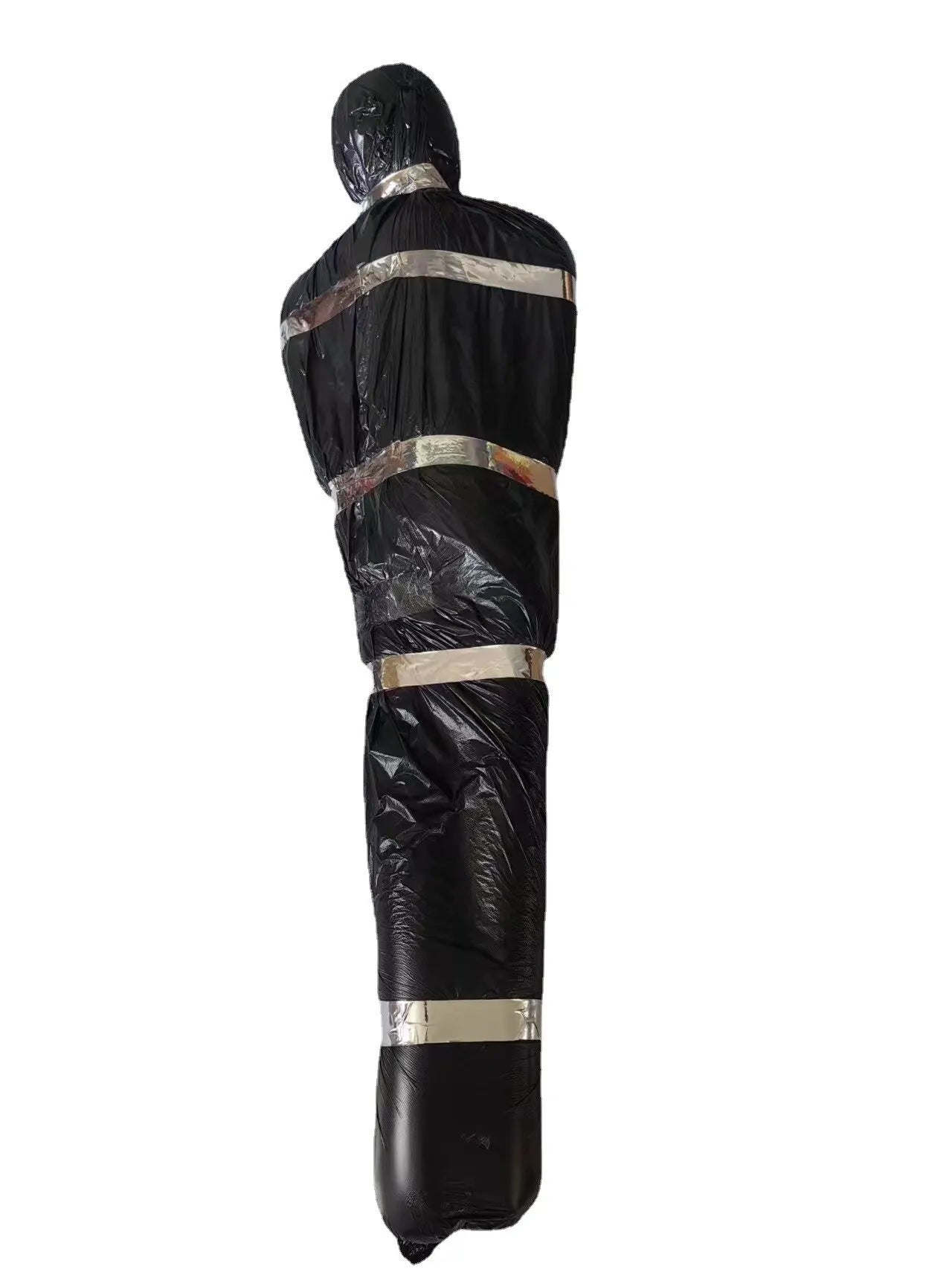 Cadáver Decorações de Halloween, adereços de vítimas mortas, cadáver falso assustador, saco de cadáver falso assustador para exterior/interior assombrado