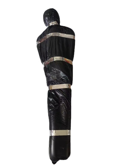 Cadáver Decorações de Halloween, adereços de vítimas mortas, cadáver falso assustador, saco de cadáver falso assustador para exterior/interior assombrado
