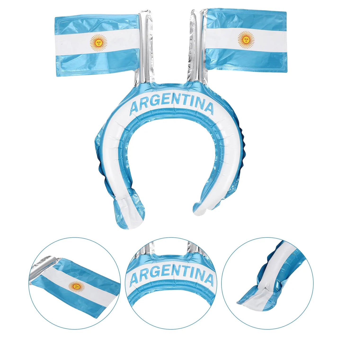 Faixa Copa do Mundo de cabeça com tema de futebol faixa de cabeça para fãs de futebol