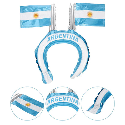 Faixa Copa do Mundo de cabeça com tema de futebol faixa de cabeça para fãs de futebol