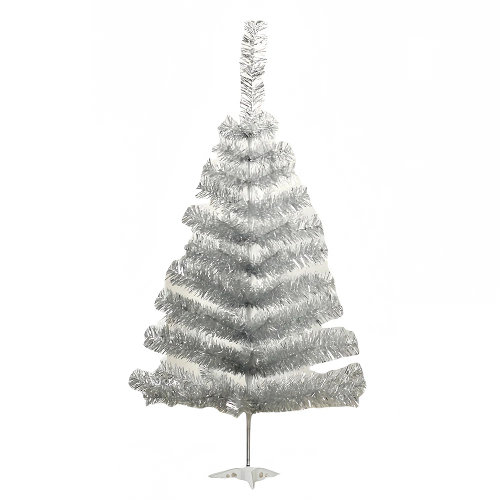 Mini Árvore de Natal Cinza/Branco 45cm/60cm (Entre 35 e 70 Galhos) Pinheiro Artificial