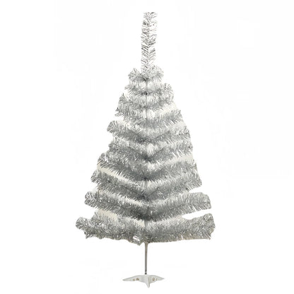 Mini Árvore de Natal Cinza/Branco 45cm/60cm (Entre 35 e 70 Galhos) Pinheiro Artificial