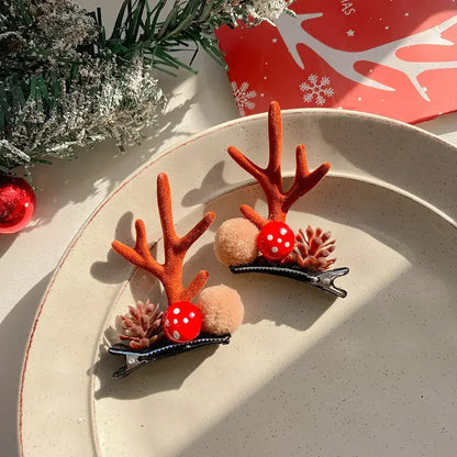 1 Par Grampos De Cabelo De Natal Grampo De Cabelo De Natal Acessórios