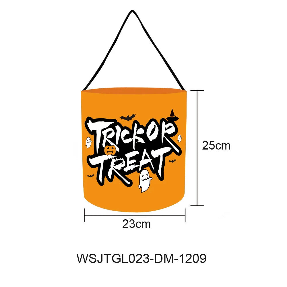 Cesta Dobrável Halloween 1 peças de luz de LED, sacos de doces ou travessuras Halloween