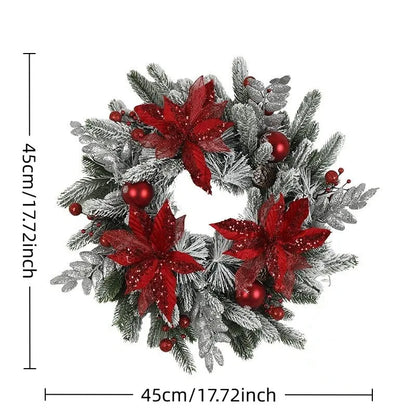 Guirlanda de Natal artificial Corona Natal Artificial 60 cm Vermelho