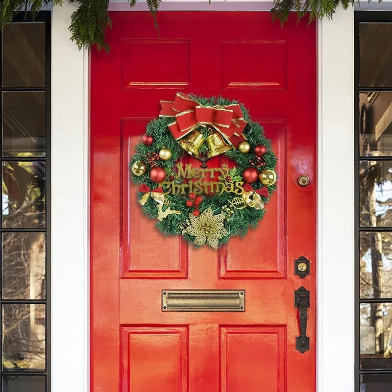 Grinalda porta pendurado Dê as boas-vindas ao Natal com estilo! Nossa grinalda