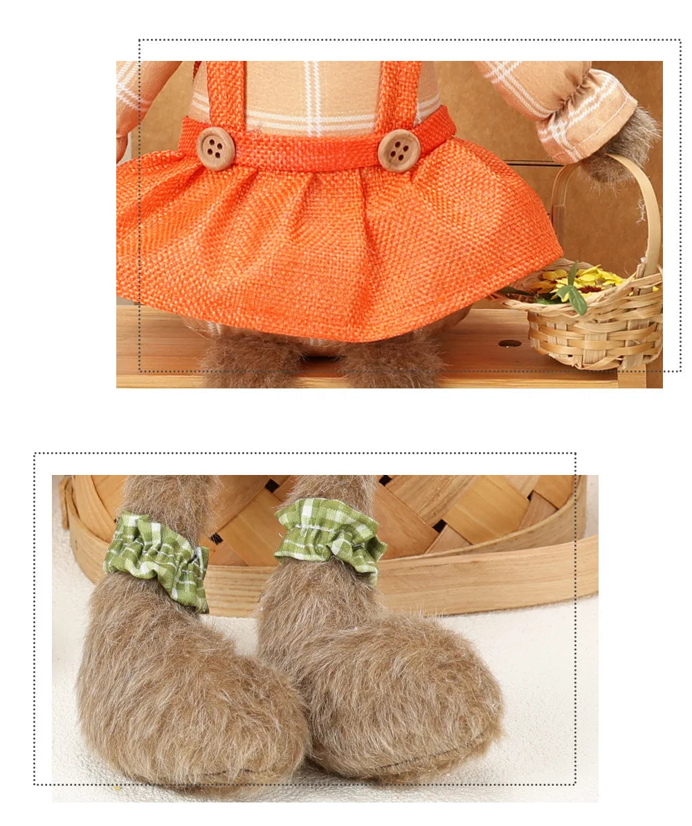 Coelho Páscoa Rústico Conjunto de 2 decoração páscoa estátuas coelho 59cm decoração