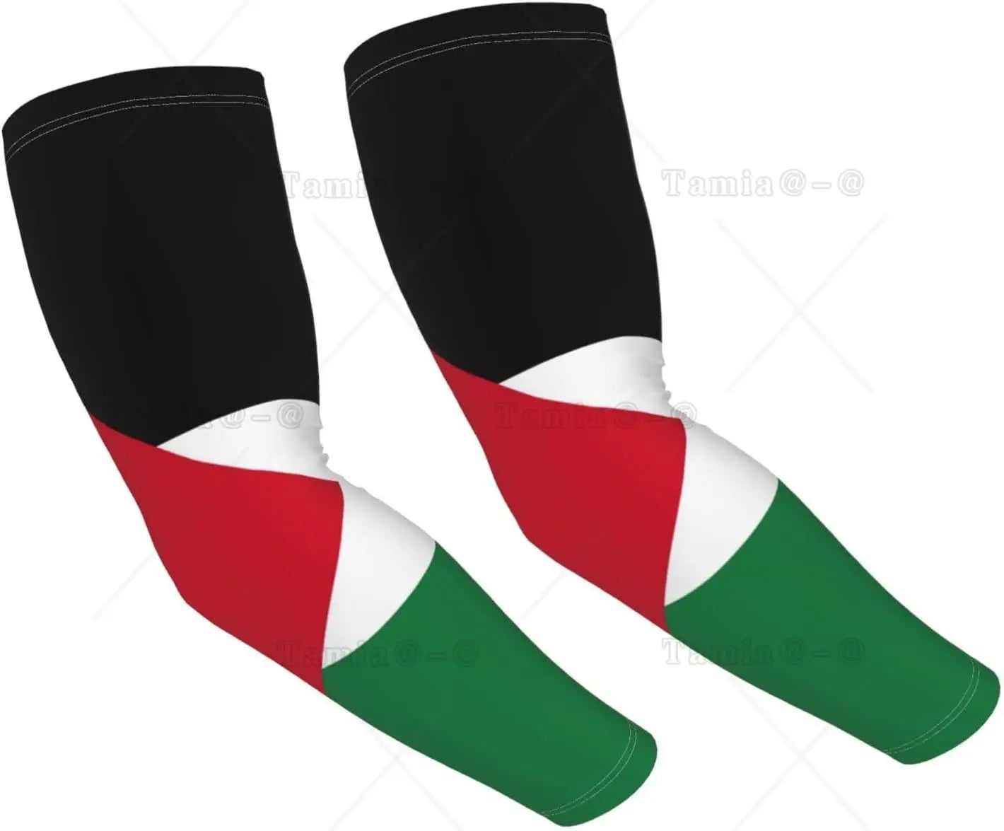 Mangas refrescantes com a bandeira da Brasil, proteção solar, homens e mulheres, ideais