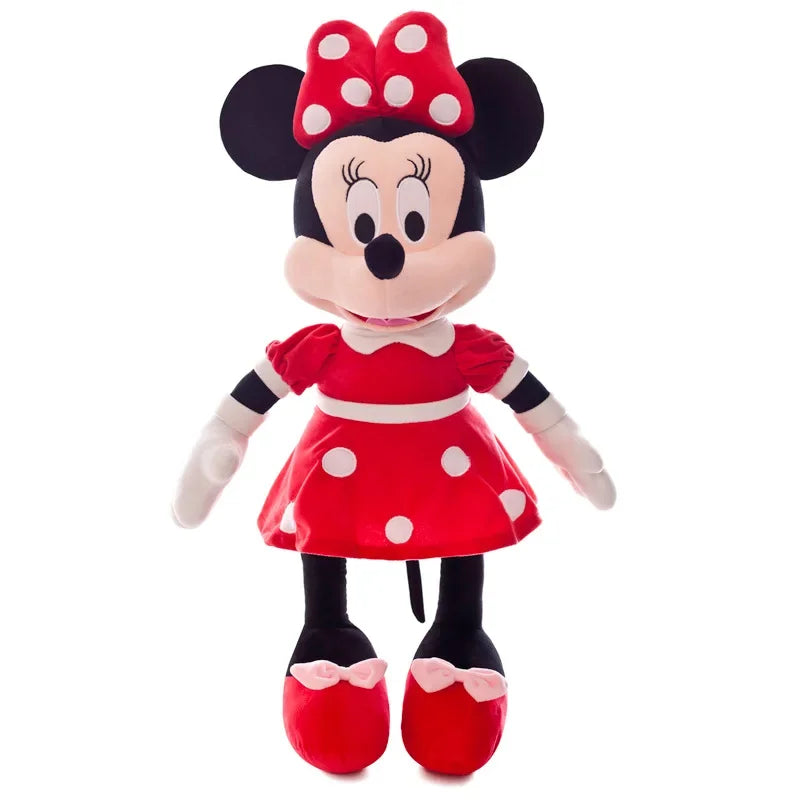 Boneco Mickey Short (Vermelho) Bonecas Pelúcia Minnie Vermelha  Mickey Tamanho 50cm