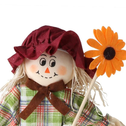 Kit Boneco Espantalho Decorativo Para Festa Junina - Januário E Lindinha 37cm - 1 Un.