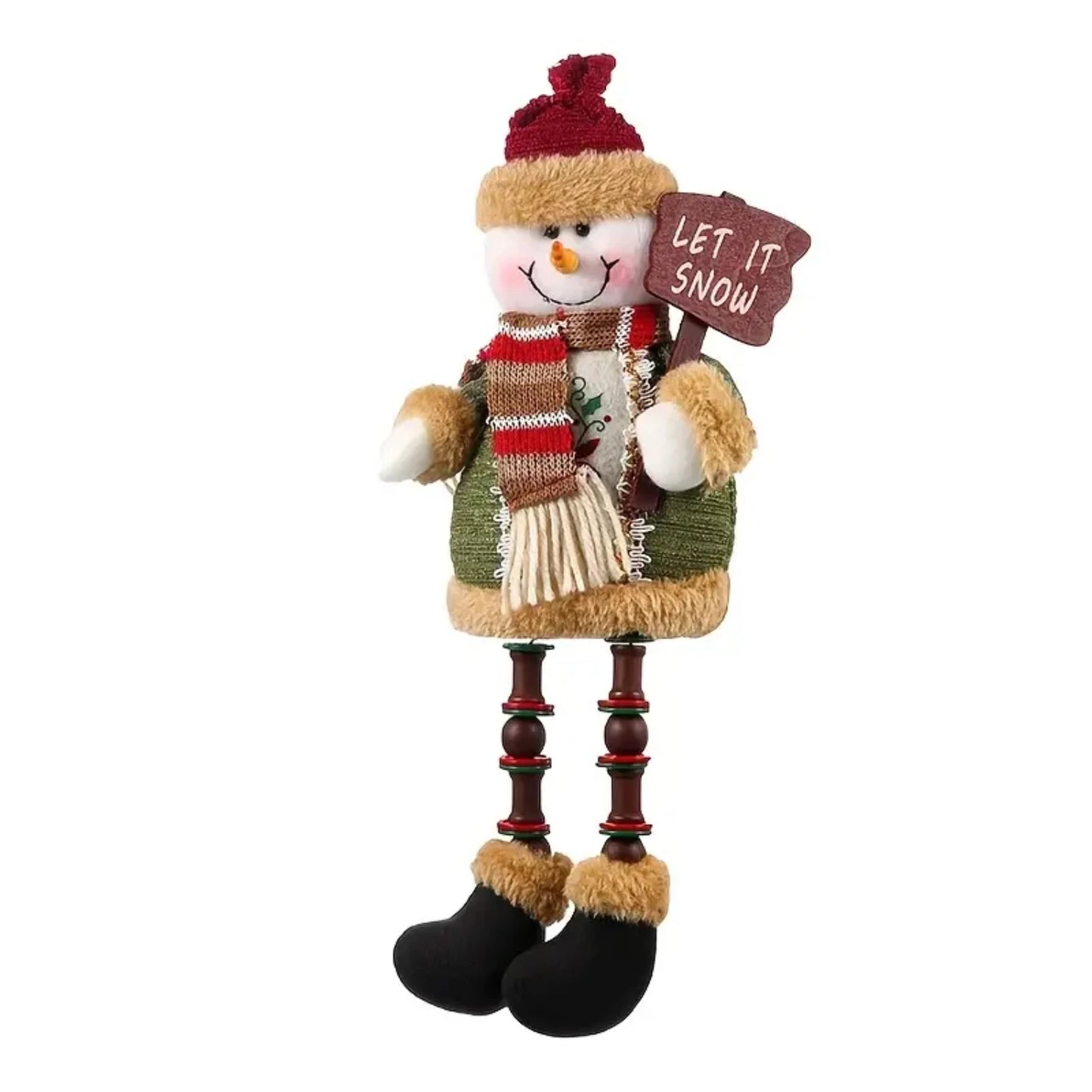 Boneco de neve de Natal/Papai Noel/Alce Papai Noel Rena Bonecas de Pelúcia