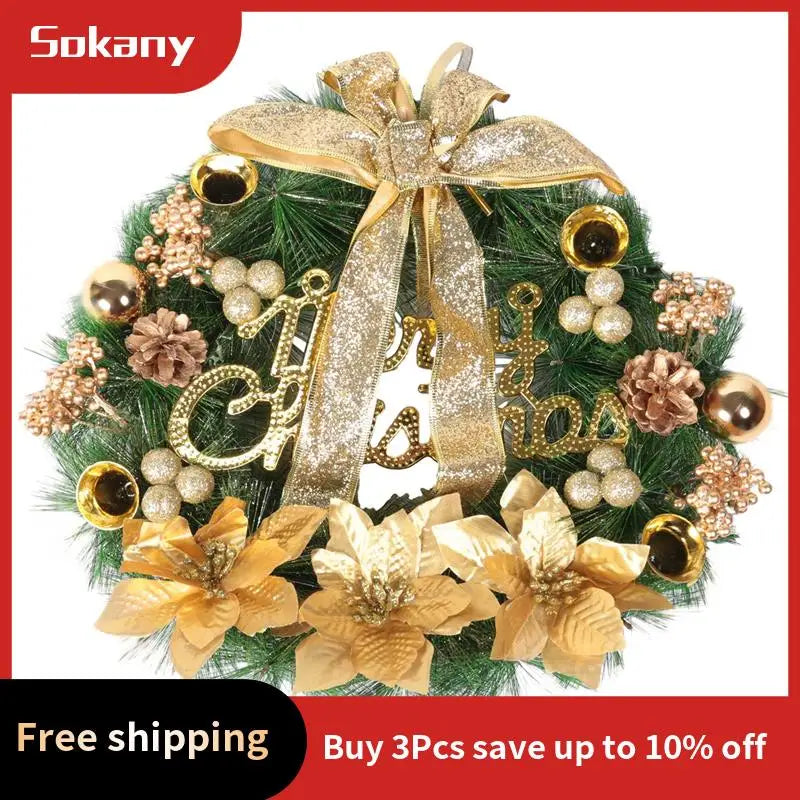 Guirlandas de Natal da Rainha para a porta da frente guirlanda enfeite árvore Natal