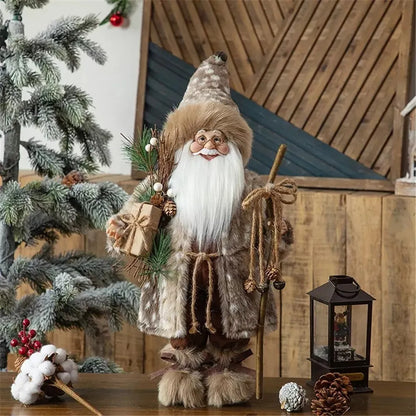 Boneco papai noel rústico chique com roupa