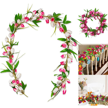 Coroa De Tulipas Do Dia Das Mães | Decoração De Portas