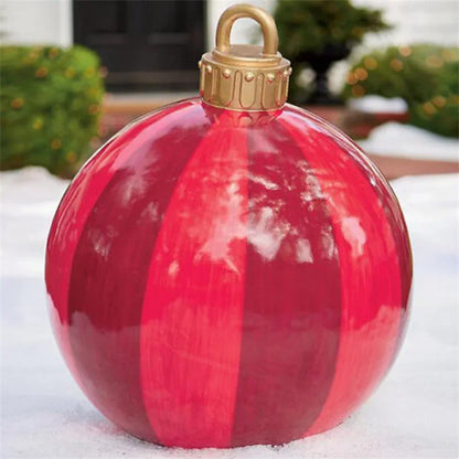 Bola de Natal inflável Genérica de PVC para Áreas Externas, Enfeite Árvore Natal 60cm