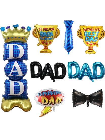 Kit de arco de balões para decoração do Dia dos Pais, incluindo balões  "MELHOR PAI"