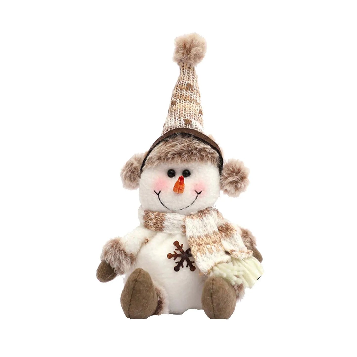 Kit boneco Papai Noel Boneco de Neve Rena Natal Boneco de Natal em pé - boneca retrátil