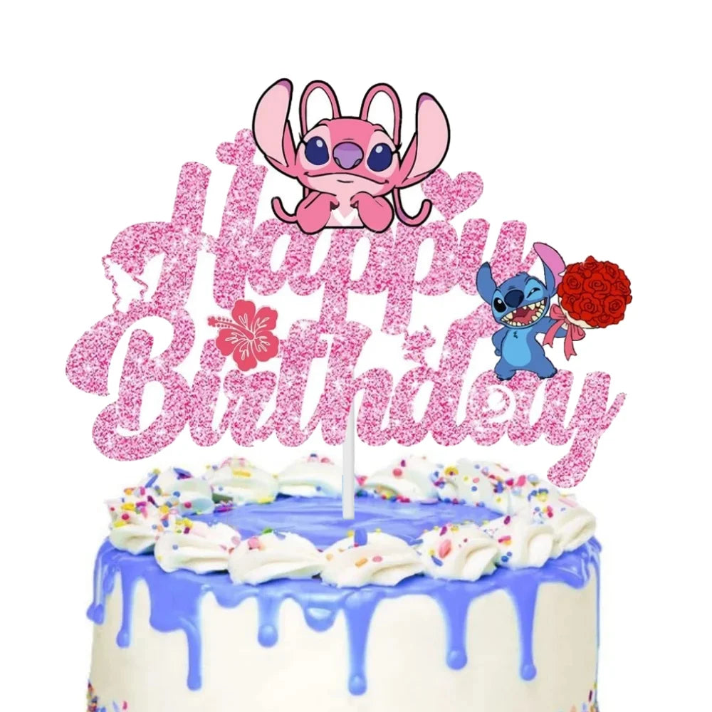 Topo bolo Lilo Stitch, 2 peças Stitch Topo, Decoração de bolos Stitch Crianças e Festa