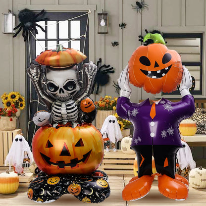 6 Pés Halloween inflável corpo caveira decoração ao ar livre inflável quintal corpo caveira